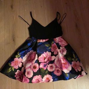 B Darlin Spaghetti Strap Floral Dress